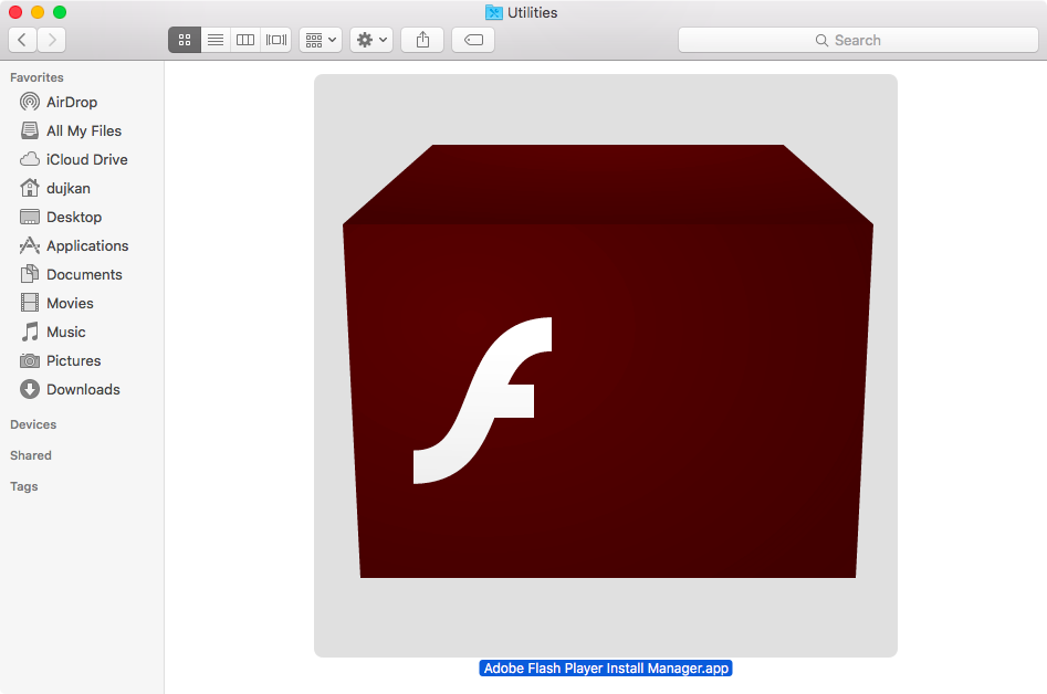 Adobe flash player install manager for mac